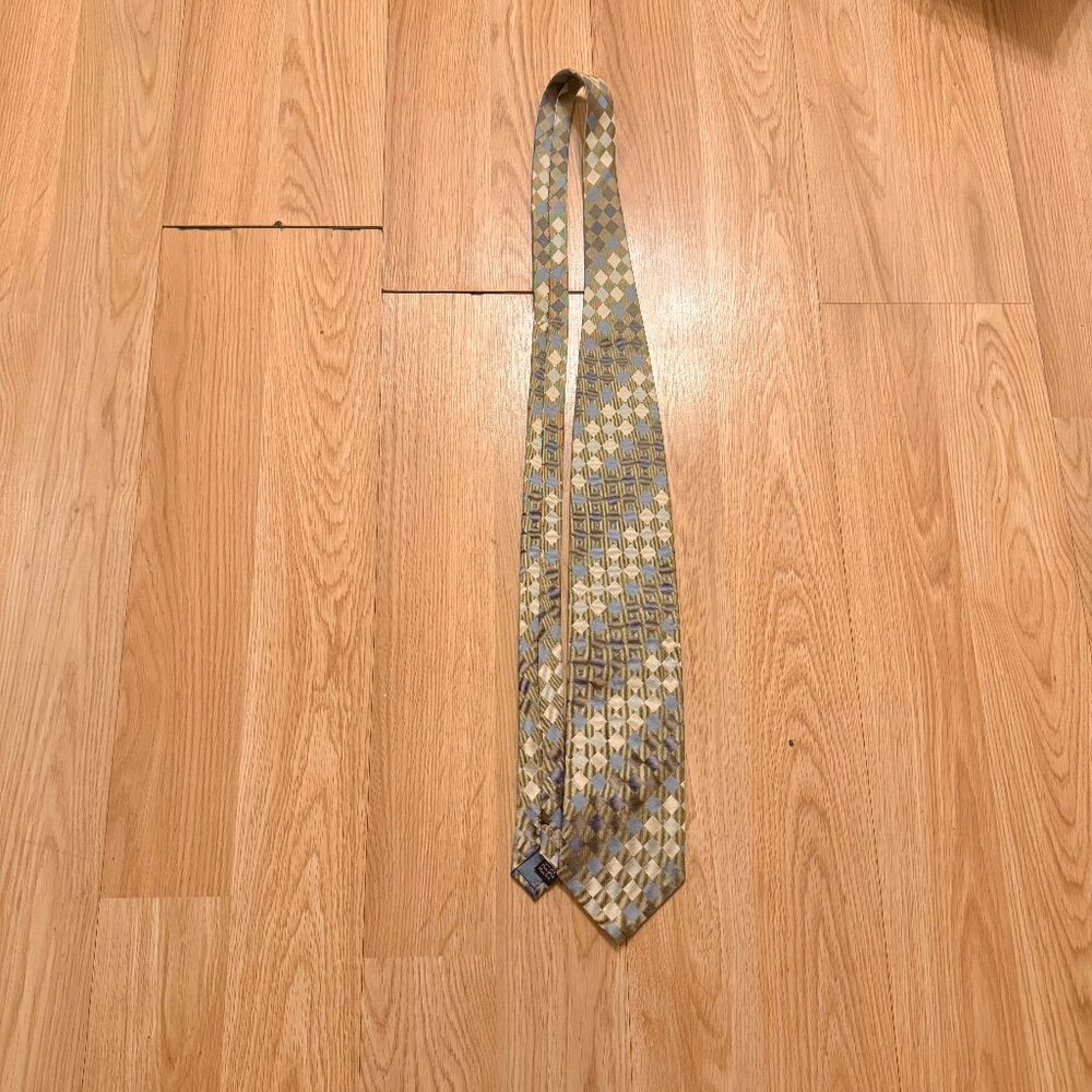 Alexander Julian Colours 100% Silk Geometric Necktie